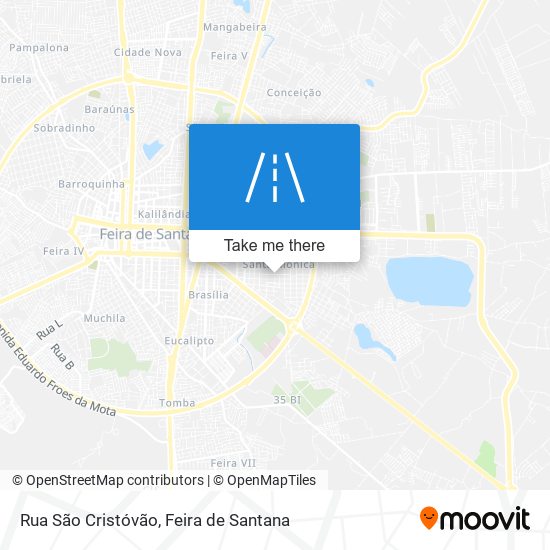 Mapa Rua São Cristóvão