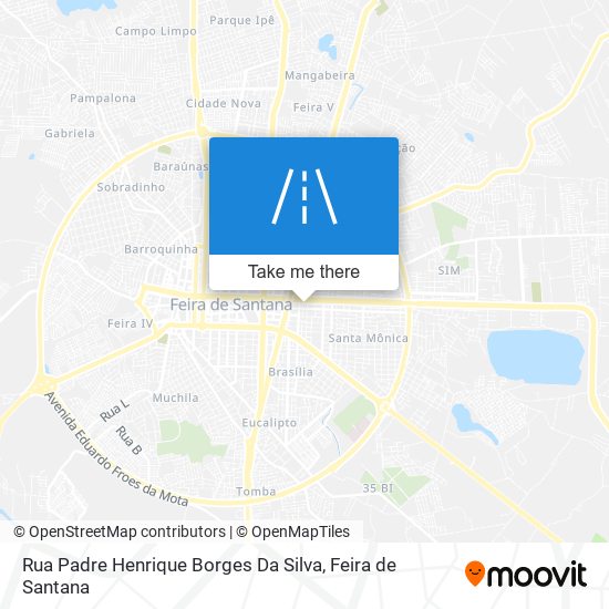 Mapa Rua Padre Henrique Borges Da Silva