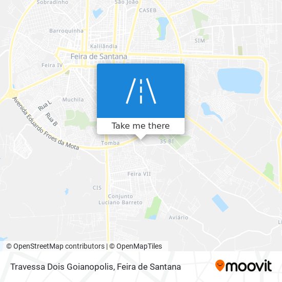 Mapa Travessa Dois Goianopolis