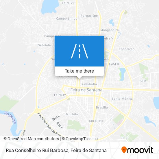 Mapa Rua Conselheiro Rui Barbosa