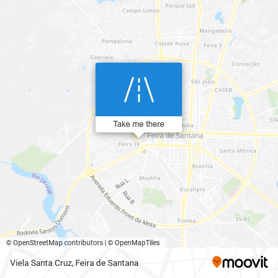 Mapa Viela Santa Cruz