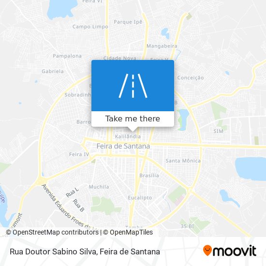 Mapa Rua Doutor Sabino Silva