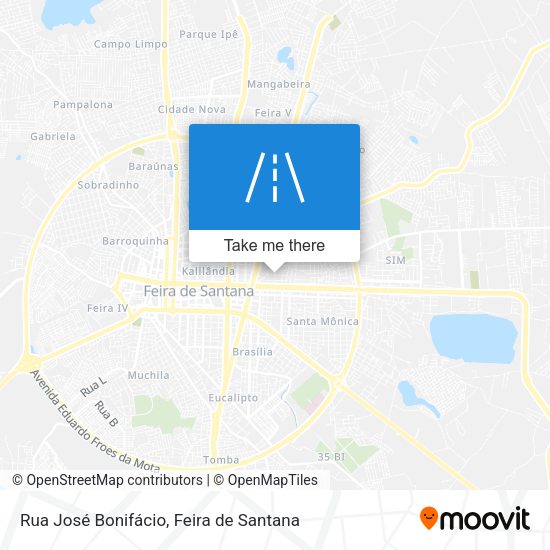 Rua José Bonifácio map