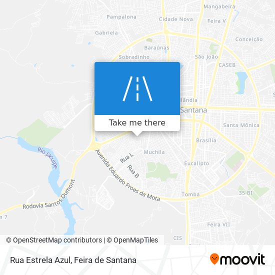 Rua Estrela Azul map