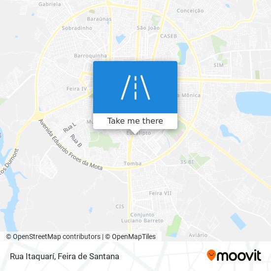 Mapa Rua Itaquarí