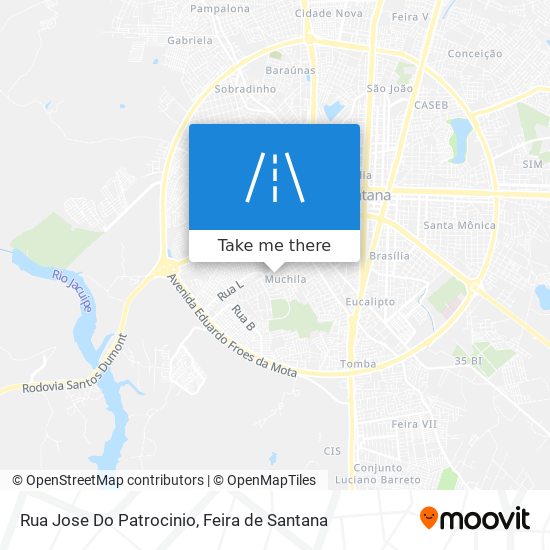 Mapa Rua Jose Do Patrocinio