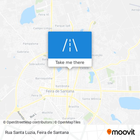 Mapa Rua Santa Luzia