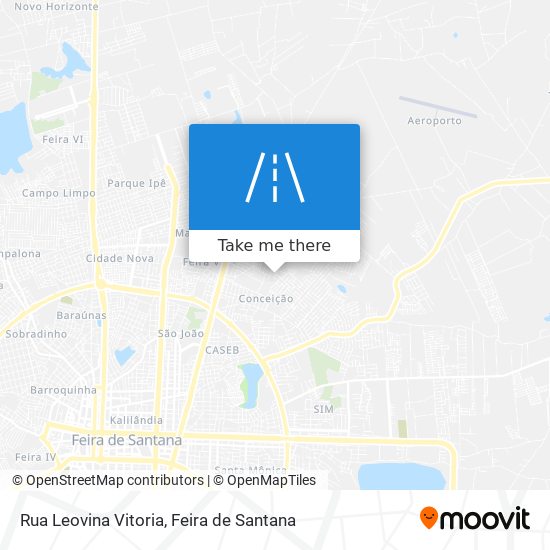 Mapa Rua Leovina Vitoria