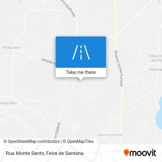Rua Monte Santo map