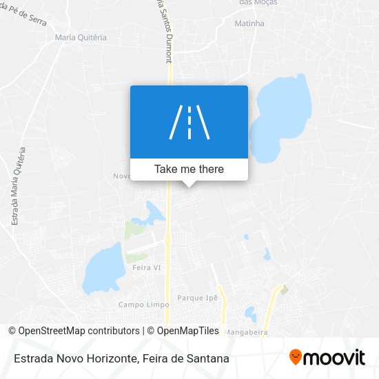Estrada Novo Horizonte map