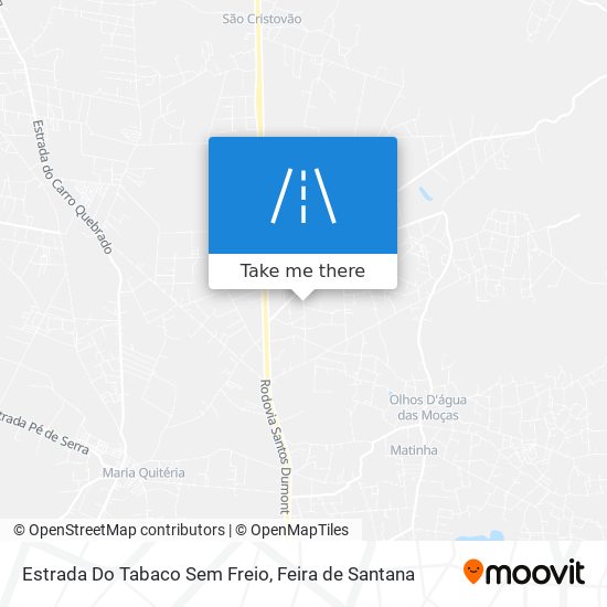 Estrada Do Tabaco Sem Freio map