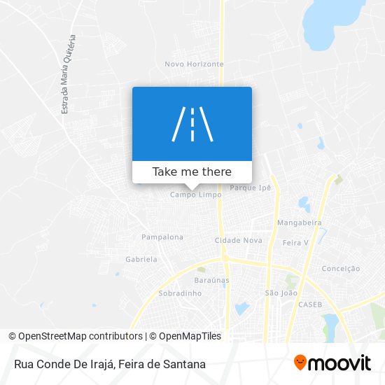 Mapa Rua Conde De Irajá