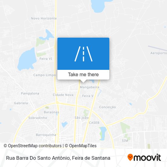 Rua Barra Do Santo Antônio map