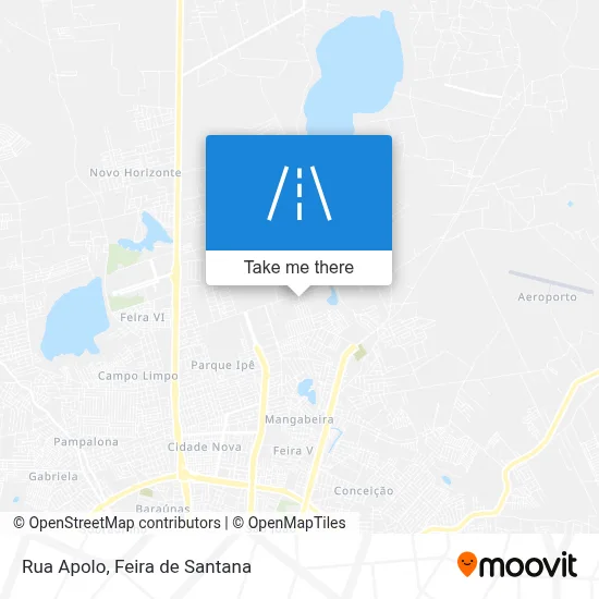 Rua Apolo map
