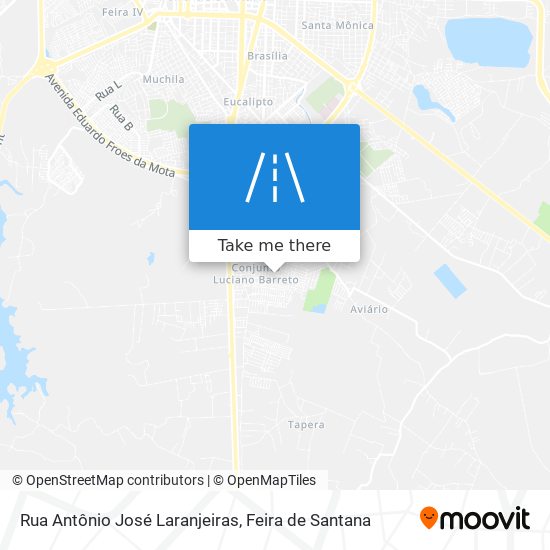 Mapa Rua Antônio José Laranjeiras