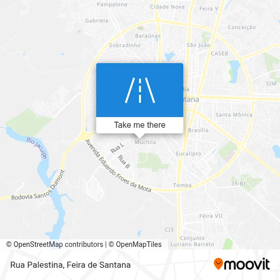 Rua Palestina map