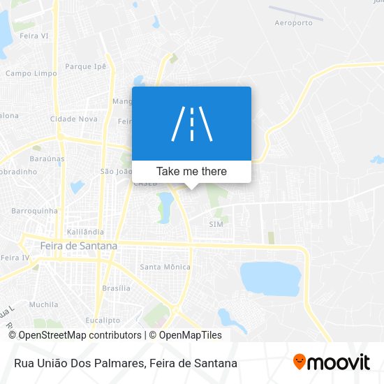 Rua União Dos Palmares map