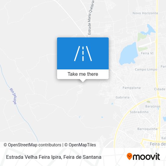 Estrada Velha Feira Ipira map