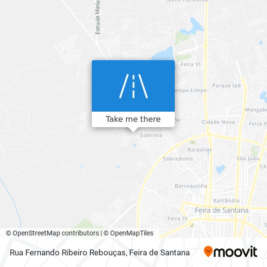 Mapa Rua Fernando Ribeiro Rebouças