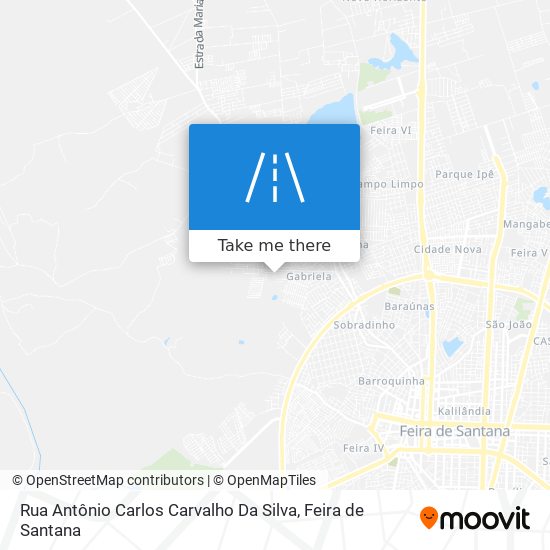 Mapa Rua Antônio Carlos Carvalho Da Silva