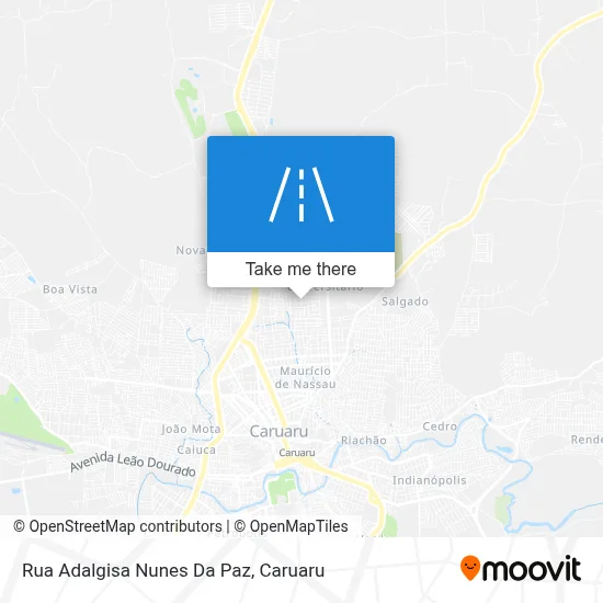 Rua Adalgisa Nunes Da Paz map