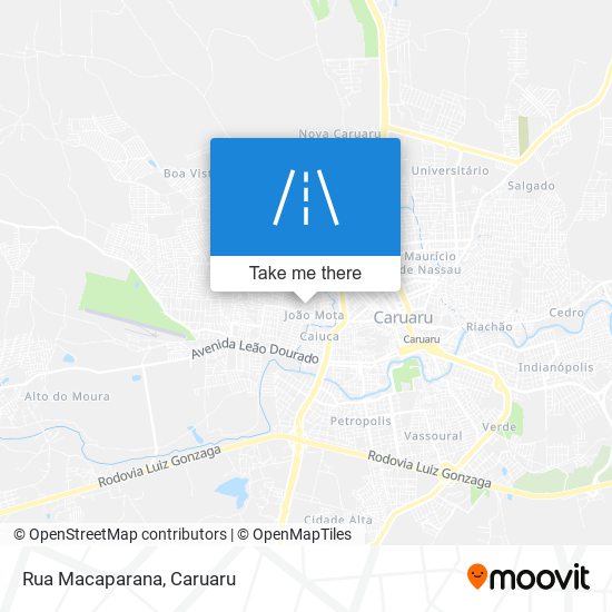 Rua Macaparana map