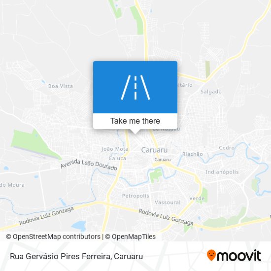 Mapa Rua Gervásio Pires Ferreira