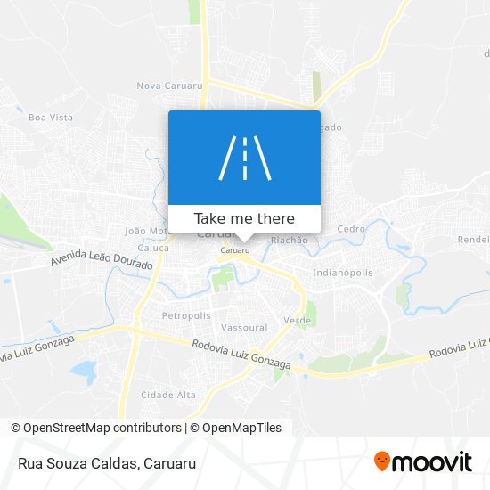 Rua Souza Caldas map