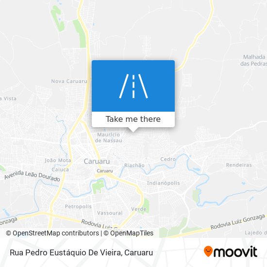 Mapa Rua Pedro Eustáquio De Vieira