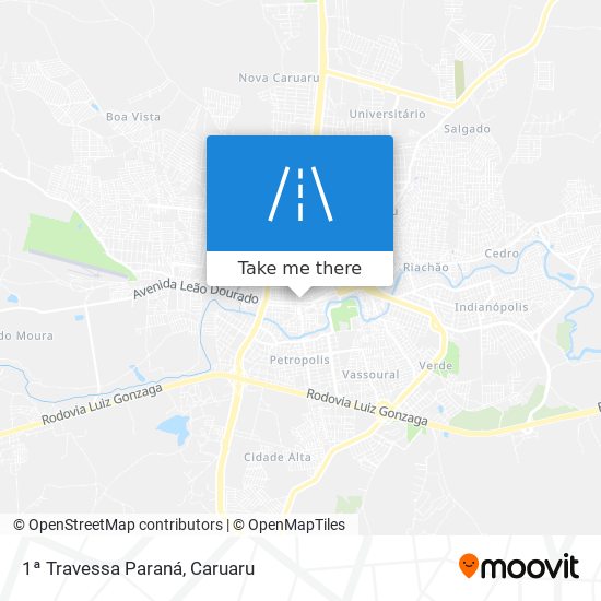 1ª Travessa Paraná map