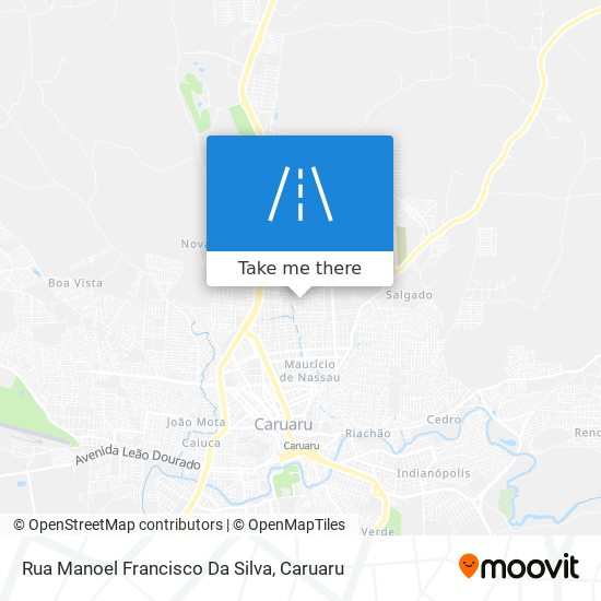 Mapa Rua Manoel Francisco Da Silva