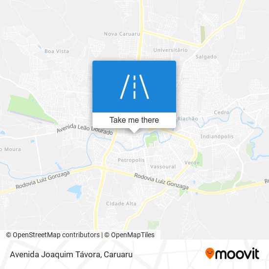 Mapa Avenida Joaquim Távora