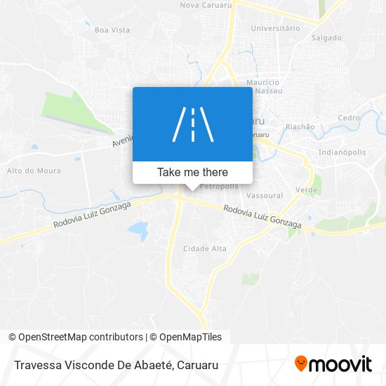 Mapa Travessa Visconde De Abaeté