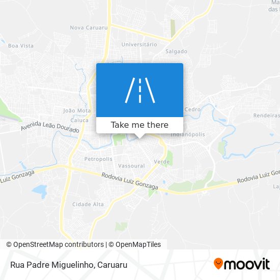 Mapa Rua Padre Miguelinho