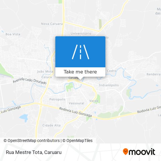 Mapa Rua Mestre Tota