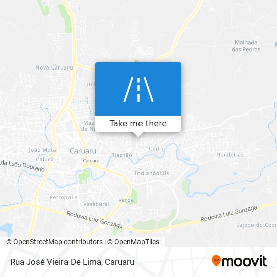 Rua José Vieira De Lima map