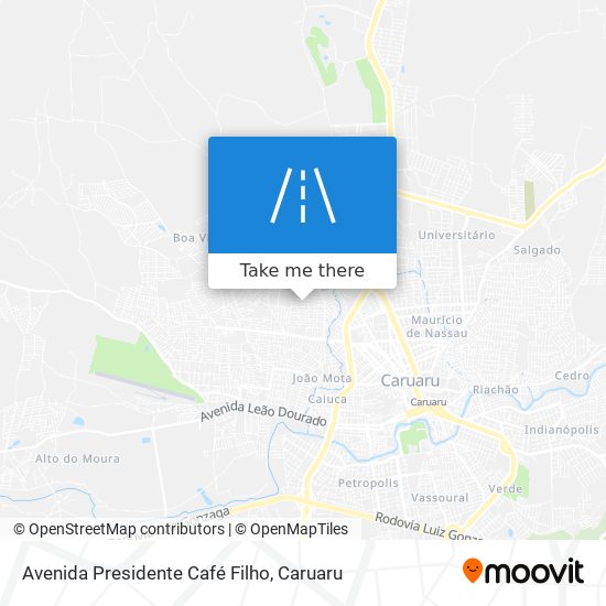 Mapa Avenida Presidente Café Filho