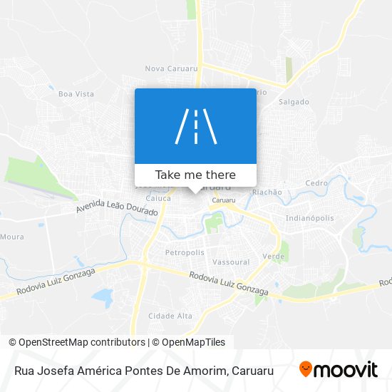 Rua Josefa América Pontes De Amorim map