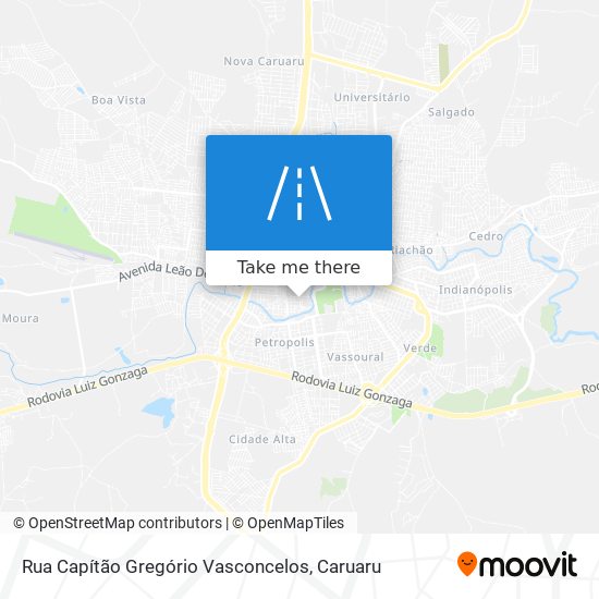 Rua Capítão Gregório Vasconcelos map