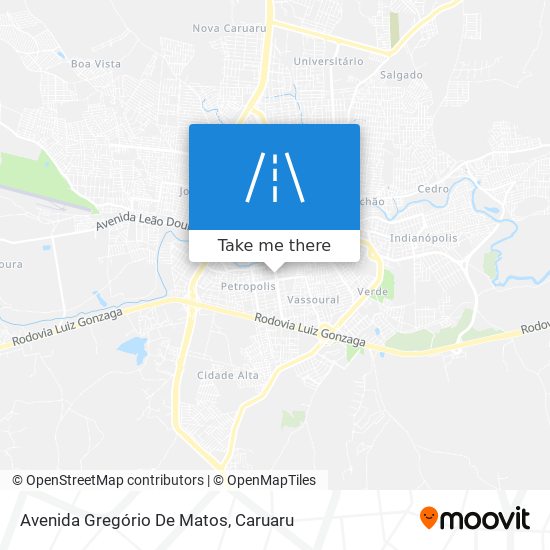 Mapa Avenida Gregório De Matos