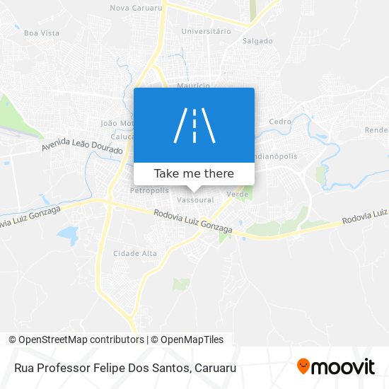 Rua Professor Felipe Dos Santos map