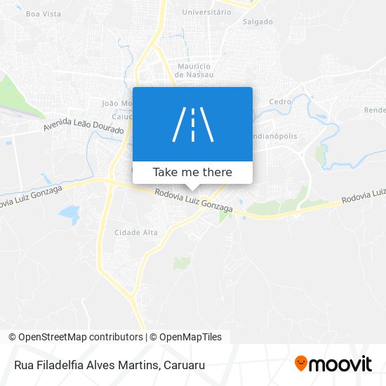 Mapa Rua Filadelfia Alves Martins