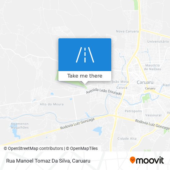 Mapa Rua Manoel Tomaz Da Silva