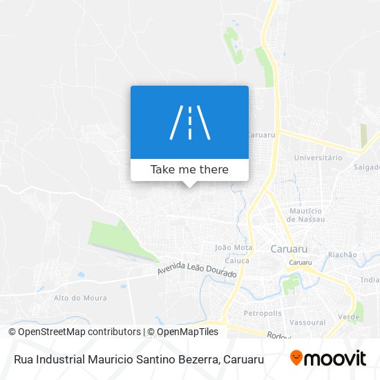 Mapa Rua Industrial Mauricio Santino Bezerra