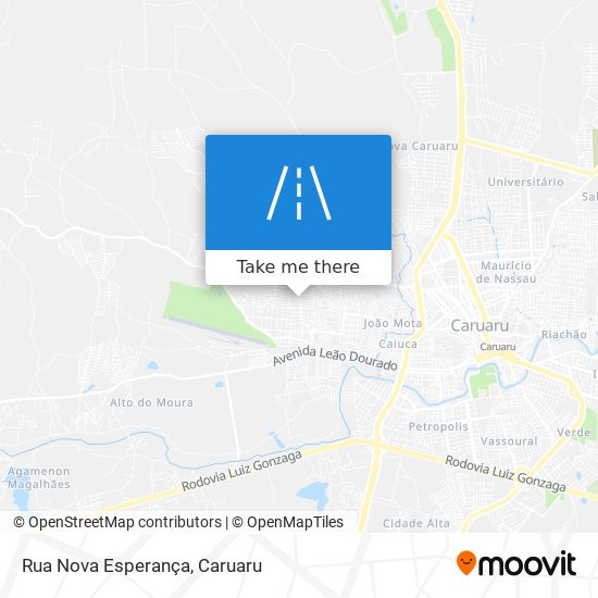 Rua Nova Esperança map