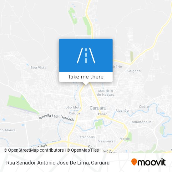 Rua Senador Antônio Jose De Lima map