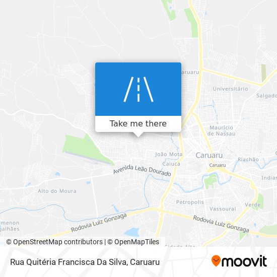 Mapa Rua Quitéria Francisca Da Silva