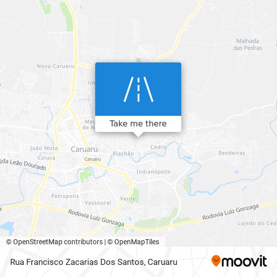 Mapa Rua Francisco Zacarias Dos Santos