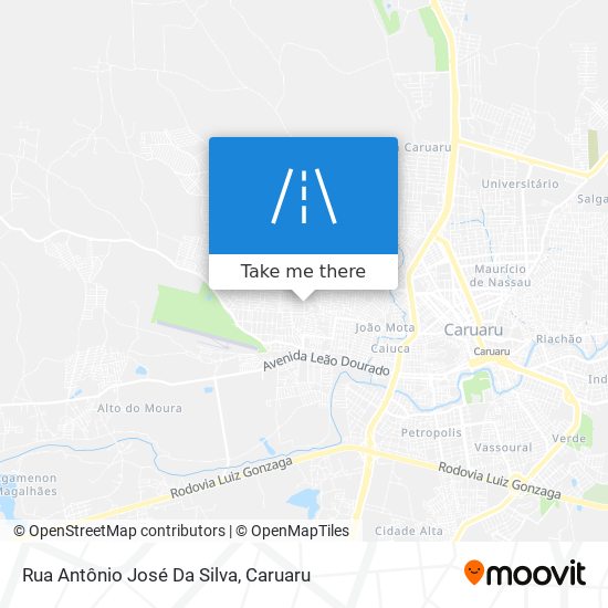 Rua Antônio José Da Silva map