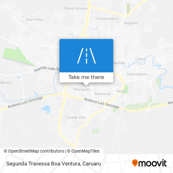 Segunda Travessa Boa Ventura map